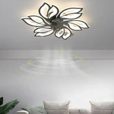 Petal Shape LED Living Room Fan Light - Clowas