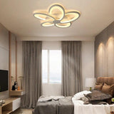 Flower-Shaped Modern White Bedroom Ceiling Light - Clowas