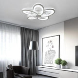 Flower-Shaped Modern White Bedroom Ceiling Light - Clowas