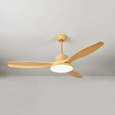 Faux Wood Modern Living Room Fan Light - Clowas