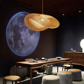 Hyperbolic Mesh Kitchen Rattan Pendant Light - Clowas