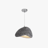 Irregular Pebble Texture Lampshade Modern Pendant Light - Clowas