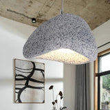 Irregular Pebble Texture Lampshade Modern Pendant Light - Clowas