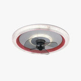 Blue Ceiling Fan for Bedroom Pendant Light - Clowas