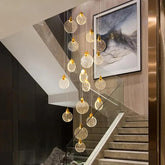 Golden Round Crystal Modern Pendant Light - Clowas