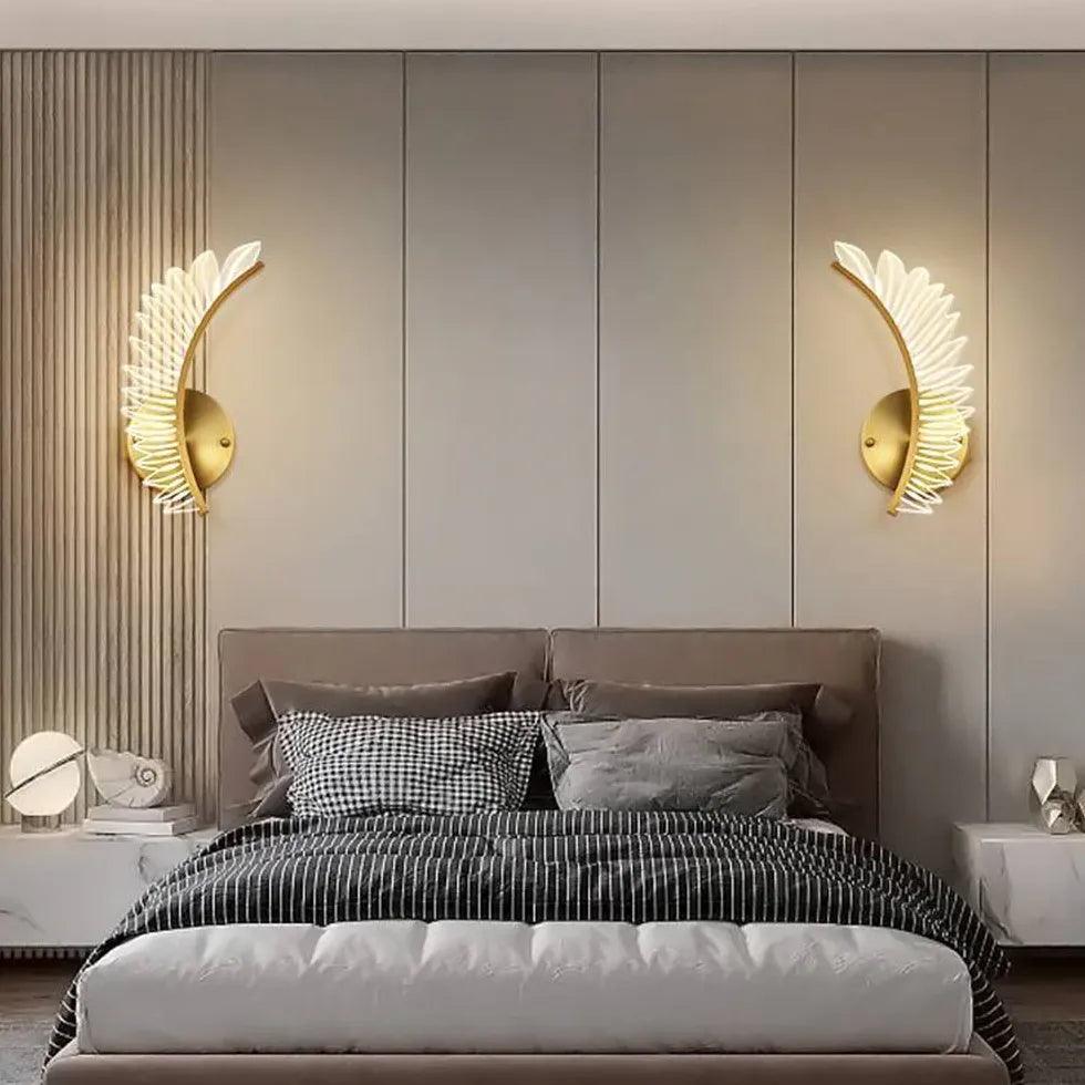 Wing Shaped Crystal Wall ights - Clowas
