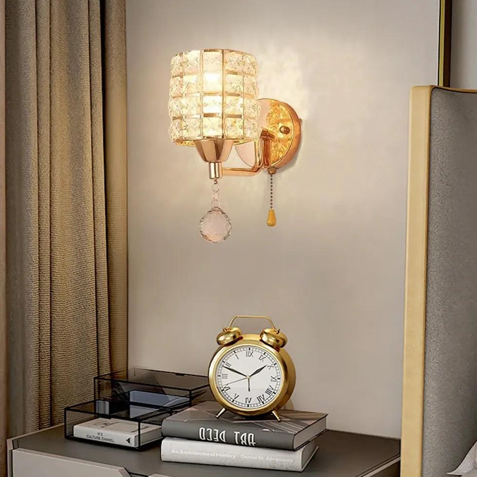Cylinder Crystal Plug in Wall Lights - Clowas