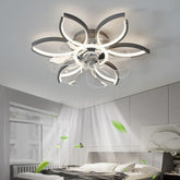 Half-Ring Adjustable Ceiling Fan with Light - Clowas