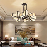 Multiple Rectangular Modern Living Room Pendant Lights - Clowas