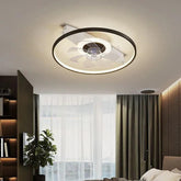 LED Outer Ring Modern Fan Light - Clowas