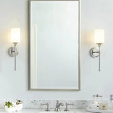 Frosted Glass Bathroom Plug in Wall Lights - Clowas