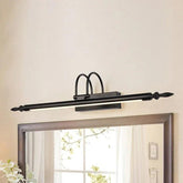 Classic Linear Black Bathroom Wall Lights - Clowas
