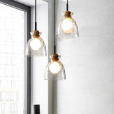 Levy Minimalist Geometric Glass Pendant Light - Clowas