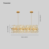 Long Crystal Decorative Gold Pendant Light - Clowas