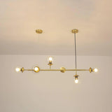 Nordic Long Glass Globe Pendant Light with Bubble Glass
