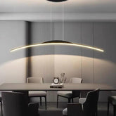 Arched Curve Minimalist Dining Room Pendant Light - Clowas