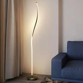 Black and White Linear LED Floor Lamp - Clowas