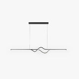 Linear Black & White Minimalist Modern Pendant Light - Clowas