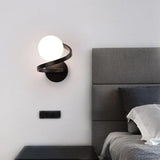 Spiral Globe Glass Bedroom Wall Lights - Clowas