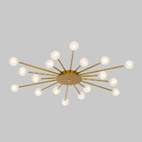 Contemporary Glass Ball Ceiling Light for Bedroom