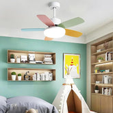 Macarons Bedroom Ceiling Fan with Light - Clowas