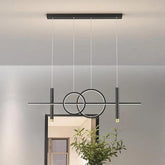 Circular Lines Dining Room LED Pendant Light - Clowas