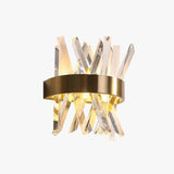 Geometric Crystal Gold Wall Lights - Clowas