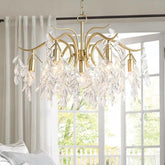Crystal Leaves Multi-Light Vintage Luxury Chandelier - Clowas