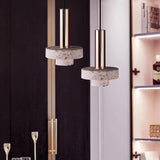 Modern Cement Grey Pendant Light With Metal Finish