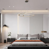 Minimalist Curved Modern Bedroom Pendant Light - Clowas