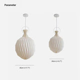 Creative Origami Pineapple Pendant Light In White