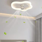 Versatility Bedroom White Ceiling Fan With Light - Clowas