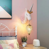 Unicorn Cartoon Children's Bedroom Wall Lights - Clowas