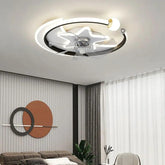 Star Ring Bedroom Ceiling Fan With Light - Clowas