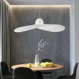 Nordic Straw Hat Fabric White Pendant Light