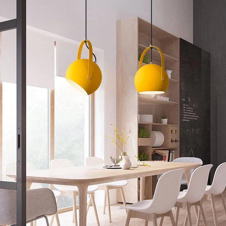 Open Handle Round Modern Pendant Light - Clowas