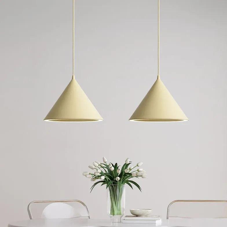 Creamy White Cone Modern Pendant Light - Clowas