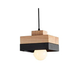 Geometric Wood Kitchen Pendant Light - Clowas