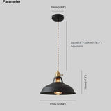 Round Cap Vintage Pendant Light - Clowas