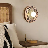 Radiating Pattern Resin Round Modern Wall Lights - Clowas