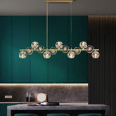 Luxury Brass Glass Pendant Lights for Kitchen