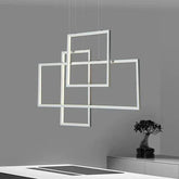 Multiple Rectangular Black Minimalist Pendant Lights - Clowas
