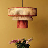 Mushroom Multilayer Rattan Pendant Light - Clowas
