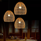 Weaving Dining Room Rattan Pendant Light - Clowas