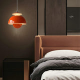 Orange Pendant Light Minimalist Bud Bedside