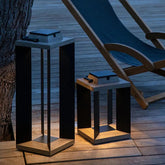 Cuboid Black Solar Outdoor Floor lamps - Clowas