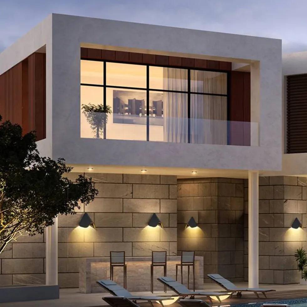 Triangle Aluminium Outdoor Wall Light - Clowas