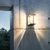 Glass Cylinder Outdoor Wall Light - Clowas