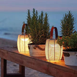 Handle Rattan Lantern Outdoor Floor lamps - Clowas
