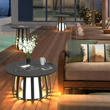 Black Table Garden Outdoor Floor Lamps - Clowas